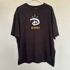 Disney‎ 100 X H&M Tee Size Large Embroidered Colab Trevor Andrew Drip Puff Paint